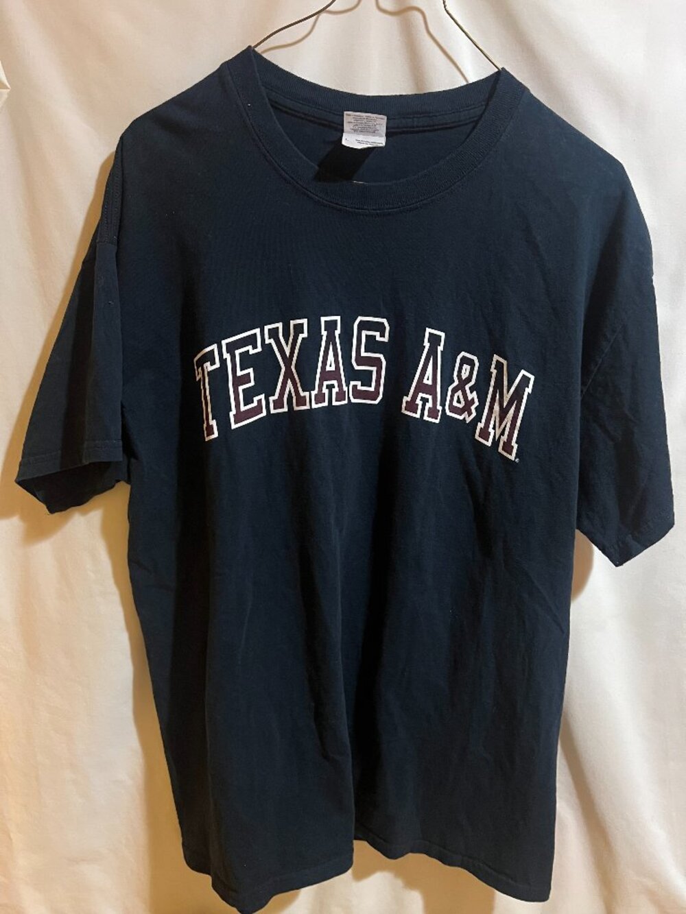 Texas A&M Aggies Black Short Sleeve T-Shirt Size Large Used Good Condition $20